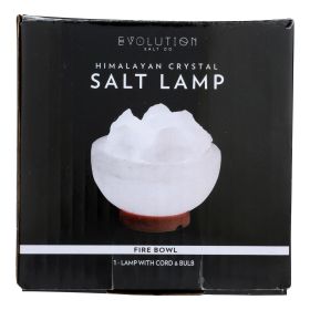 Evolution Salt - Salt Lamp Fire Bowl White - 7 Lb