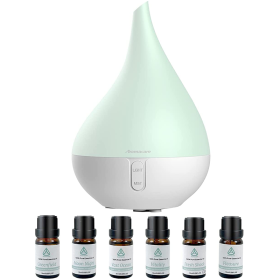 Aromacare Essential Oil Diffuser;  Aromatherapy Diffuser for Essential Oils; 250ml Cool Mist Humidifier; One Fill for 10+ Hours with Night Light 2 Mis