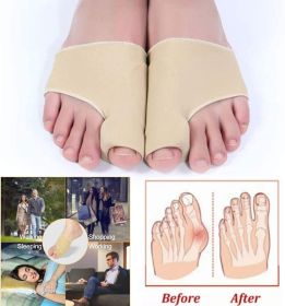 Big Toe Bunion Corrector Splint Straightener Valgus Pain Relief  Big Bone Orthopedic Bunion Correction Pedicure Socks Silicone Corrector Braces Toes S (Option: 1pair)