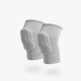 Yoga Dance Knee Pads; Breathable Compression Knee Joint Protector For Outdoor Sports Running Cycling Protective Accessories (Color: Gray, size: M)