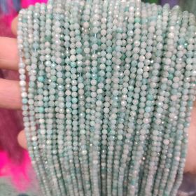 Sun Stone Amazonite Angle Bead (Color: Amazonite, size: 3mm)