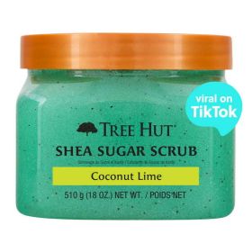 Tree Hut Coconut Lime Shea Sugar Exfoliating and Hydrating Body Scrub, 18 oz (Brand: Tree Hut)