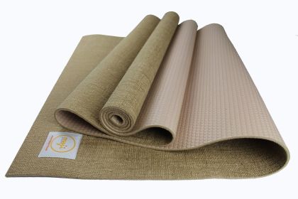 Jute Premium Eco Yoga Mat (Color: Beige)