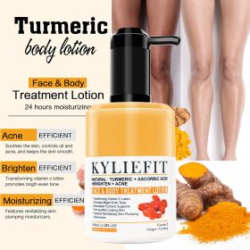 AILKE Organic Turmeric Skin Care, Lighten, Improve Dullness, Brightening, Hydration, Exfoliates, Smooths Skin, For Men And Women (Color: 1 Bottle Lotion)