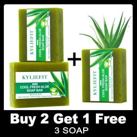 Naturally Moisturizing Bath Soap, Whitening, Skin Radiant, Vegan, Handmade with Aloe Vera, Remove Acne, Pimples (Smell: Buy 2 get 1 free)