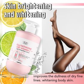 AILKE Vitamin C Cream, Hydration & Brightening Lotion, Improve Dull Skin, Clean Skin, Glowing Beauty Face & Body Care (Color: Body Lotion)