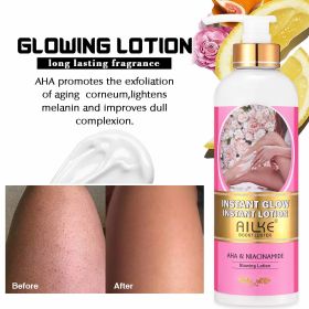 AILKE Natural Skin Cleansing Set, Cleanses Darkness, Stains, Moisturizes, Lightening, Smooth, Improve Rough and Dry Skin (Color: Body Lotion 500ML)